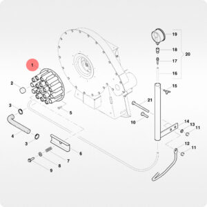 Распределитель вакуумный AC820905 сеялки Kverneland Optima