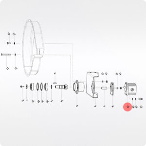 AC870920 Гидромотор привода вентилятора Kverneland Optima Miniair Nova