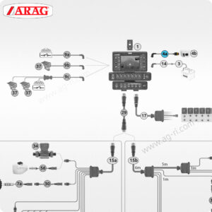 Кабель Arag 46701600.100 компьютер Bravo 400 GPS-приемник