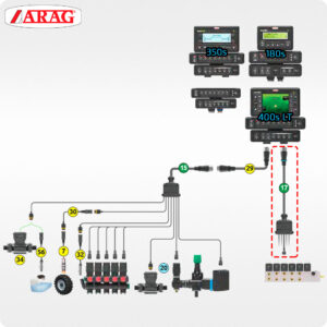 Кабель для гідравліки 467180072.100 12m ARAG Bravo