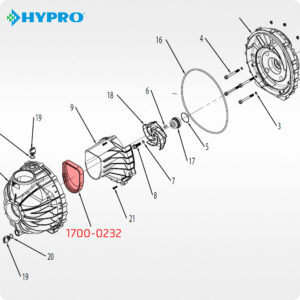 Клапан-заслонка 1700-0232 помпи Hypro 3 дюйми