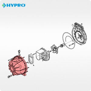 Корпус помпи пластиковий Hypro 0100-1540P для 1542P 9342P