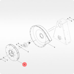 Крыльчатка AC873028 вентилятора сеялки Kverneland OPTIMA