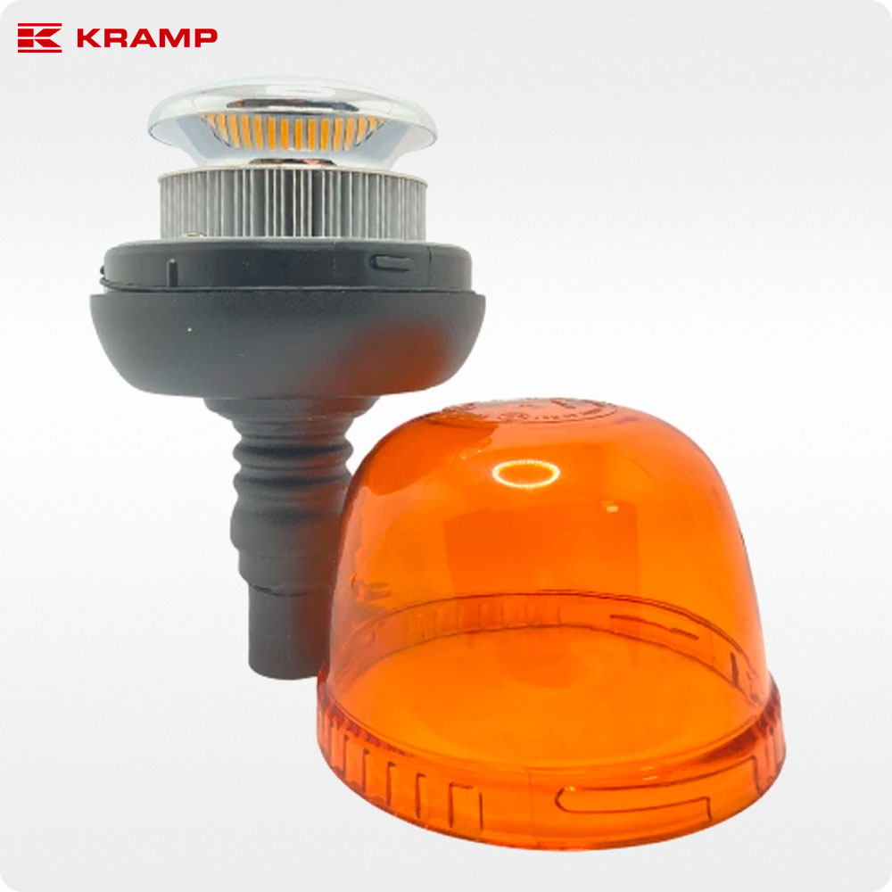 Проблисковий маячок (мигалка) Kramp LA20020 12/24V, 24W - Зображення 4
