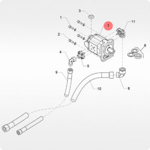 Гидромотор Lemken 57510285 сеялки Solitair