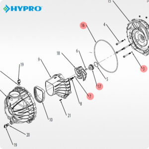 Ремкомплект 3430-0943 помпи Hypro 1543P 9343P
