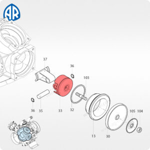 Поршень 750122 насоса Annovi Reverberi AR 160-280 bp