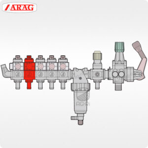 Ручной секционный клапан Arag 463061 с компенсатором