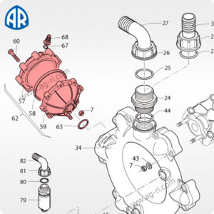 Повітряна камера насоса Annovi Reverberi AR 160-280 bp