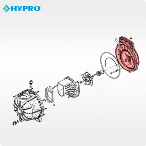 Задня частина корпусу помпи Hypro 0751-1540P для 9342P